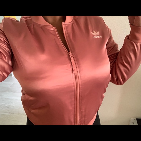 adidas rose gold jacket